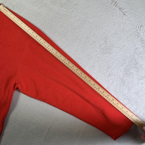 Vintage Tommy Jeans Sweatshirt Mens XL Red Fleece Crewneck Flag Logo 90s - Picture 6 of 8